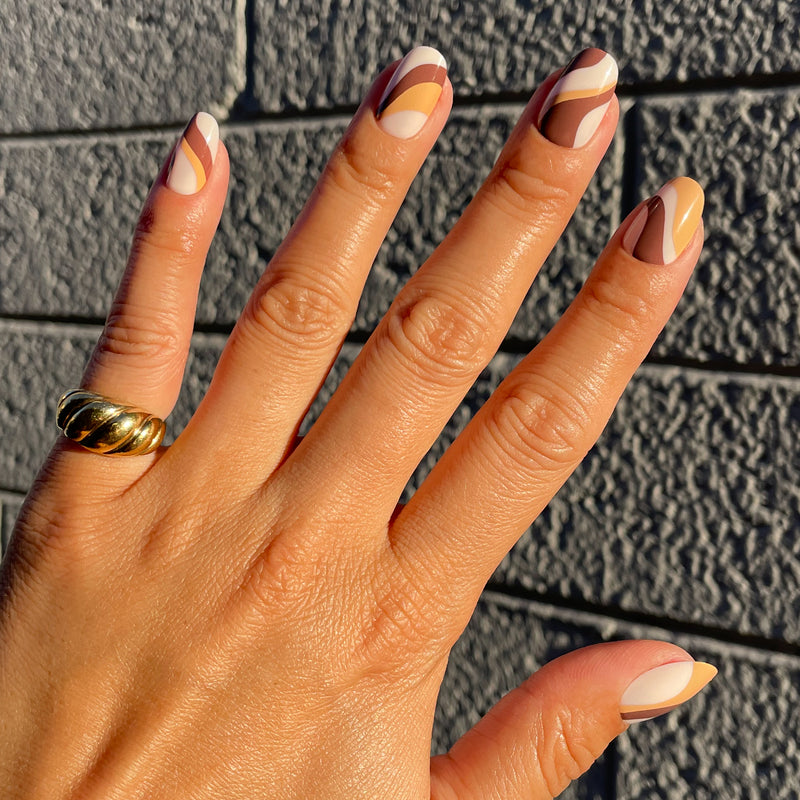 picture of Latte Swirls | Short | Round