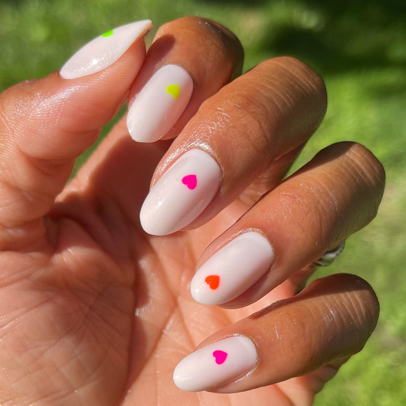 picture of Neon Hearts | Oval | Medium