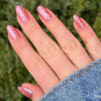 picture of Pink Glitter Party | Oval | Medium