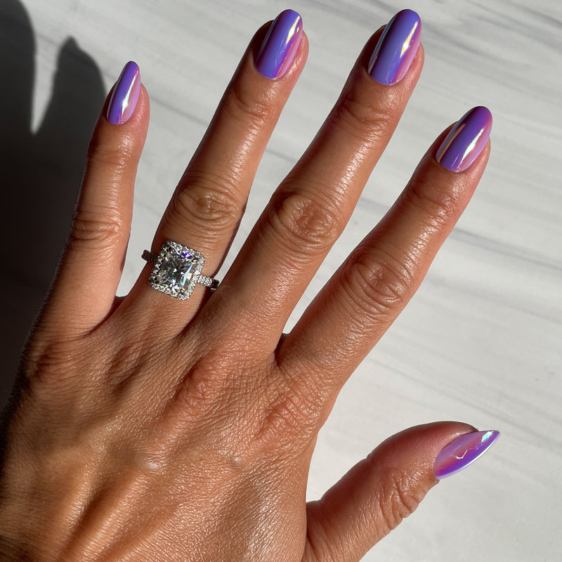 picture of Amethyst Holographic | Oval | Medium