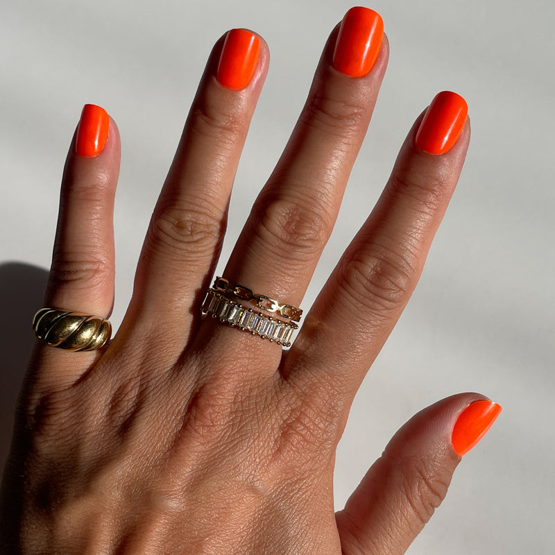 picture of Neon Tangerine | Squoval | Extra Short