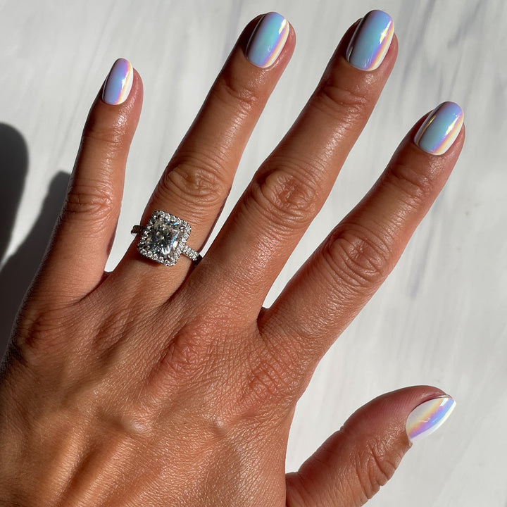 picture of Diamond Holographic | Round | Extra Short