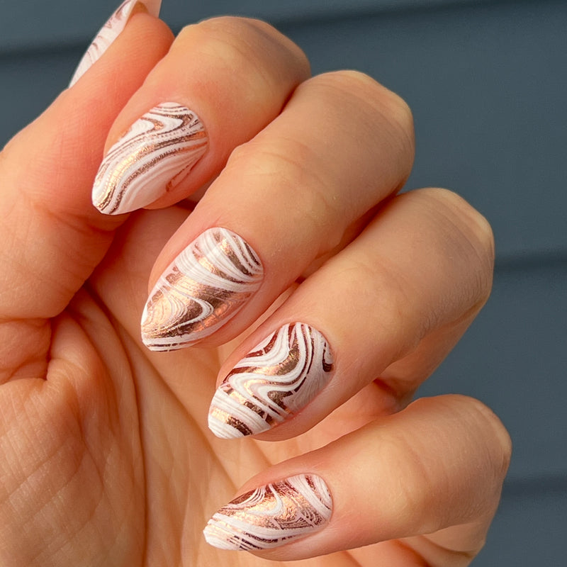 picture of Marble Swirls | Almond | Medium