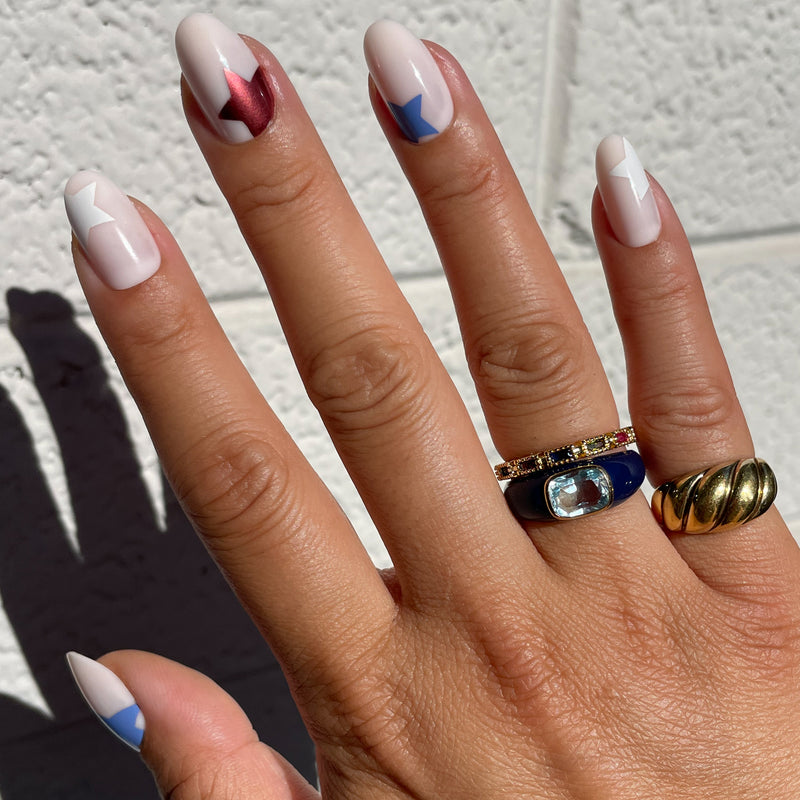 picture of Super Festive Stars | Oval | Medium