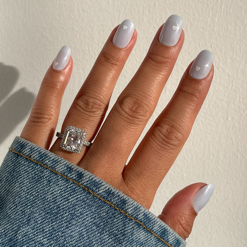 picture of Periwinkle Vampy Heart | Round | Short