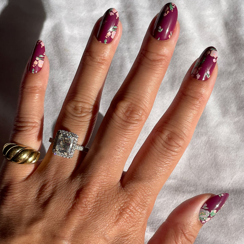 picture of Fall Micro Floral | Oval | Medium