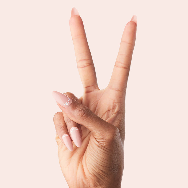 Star Halfmoon - Press-On | Long | Almond - Press-On