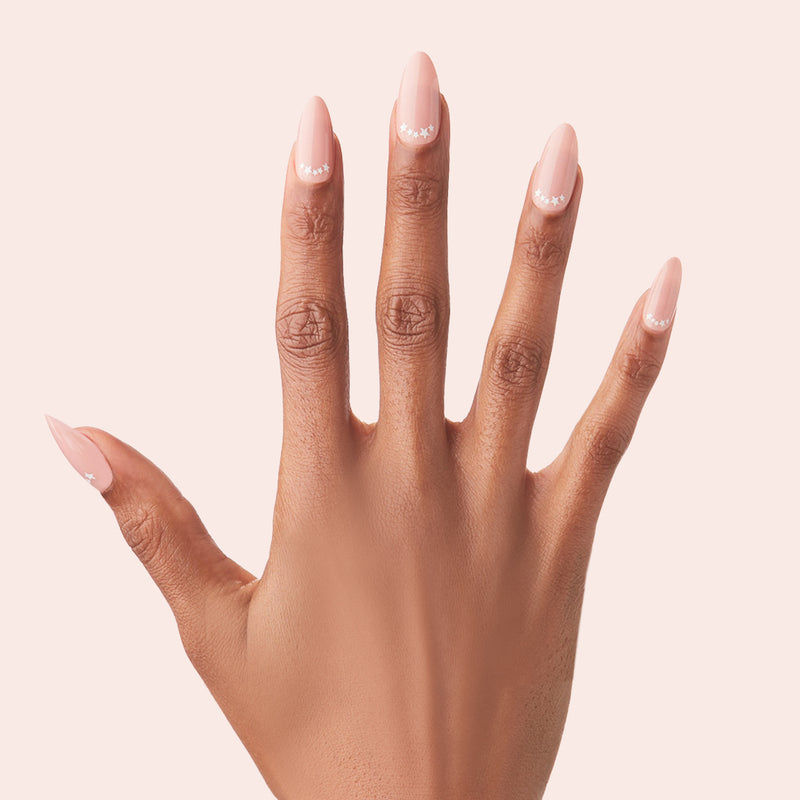 Star Halfmoon - Press-On | Long | Almond - Press-On