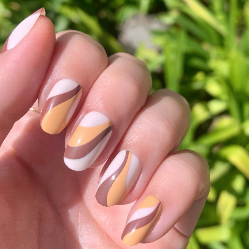 picture of Latte Swirls | Short | Round