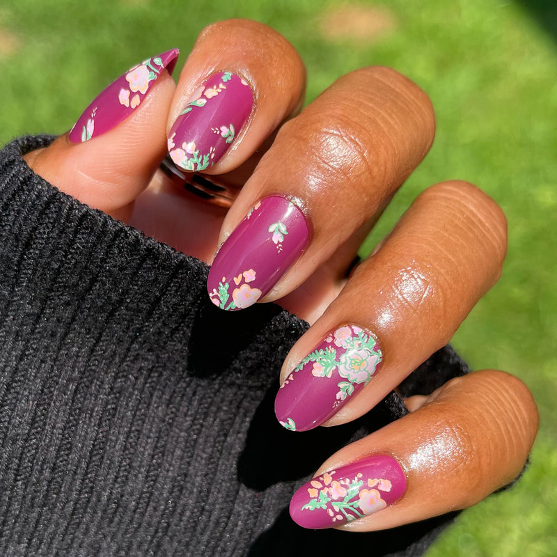 picture of Fall Micro Floral | Oval | Medium