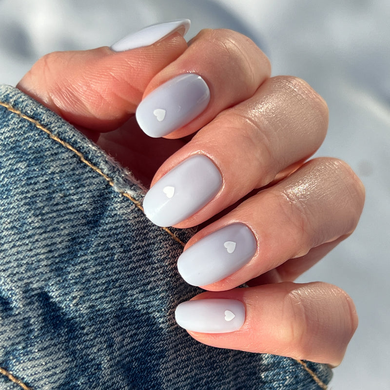 picture of Periwinkle Vampy Heart | Round | Short