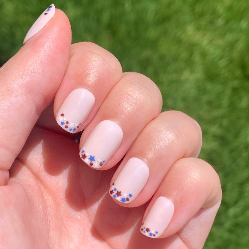 Star Showers | Squoval | Extra Short second image