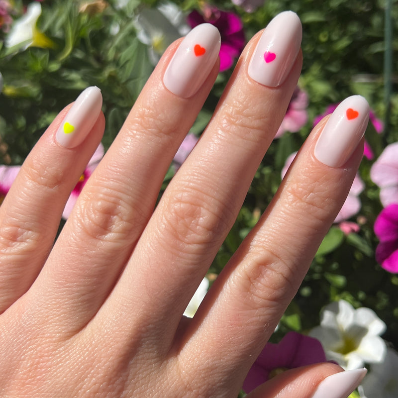 picture of Neon Hearts | Oval | Medium