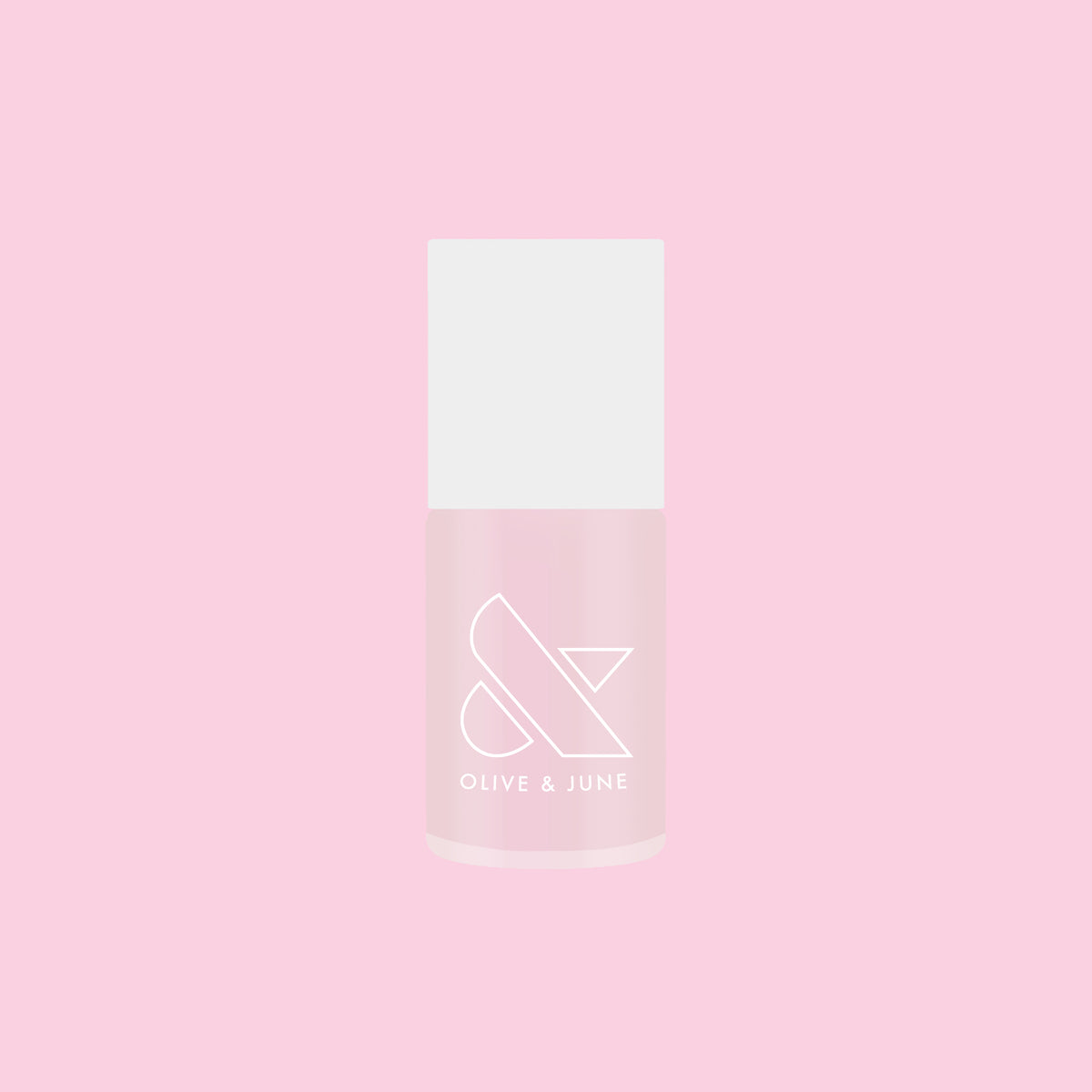 Olive and June Pink Capiz nail polish bottle in soft milky pink shade for a long-lasting mani or pedicure