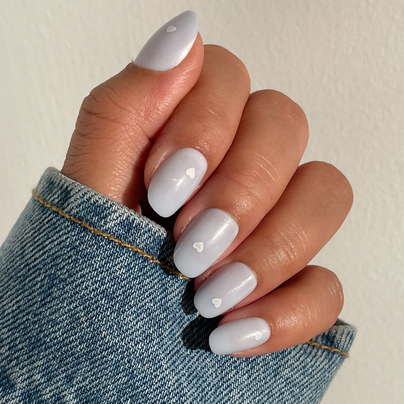 picture of Periwinkle Vampy Heart | Round | Short