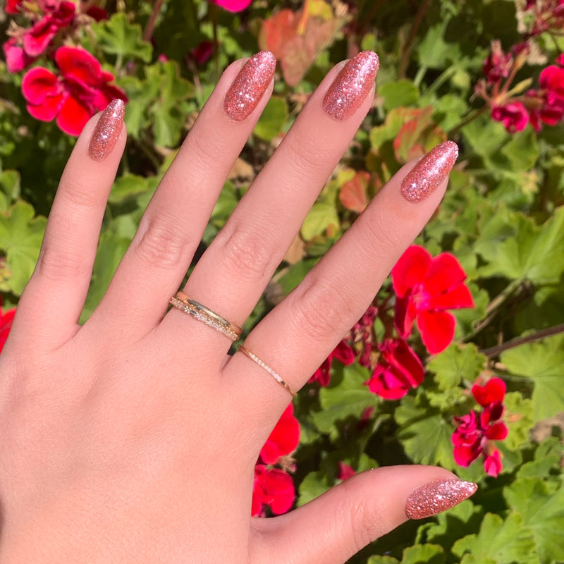 picture of Pink Glitter Party | Oval | Medium