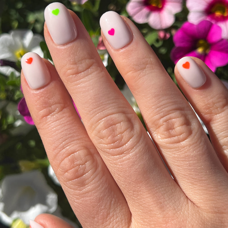 picture of Neon Hearts | Round | Extra Short