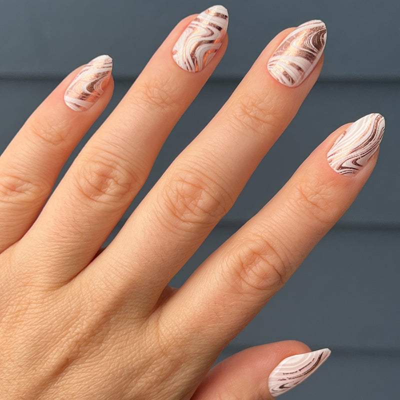 picture of Marble Swirls | Almond | Medium