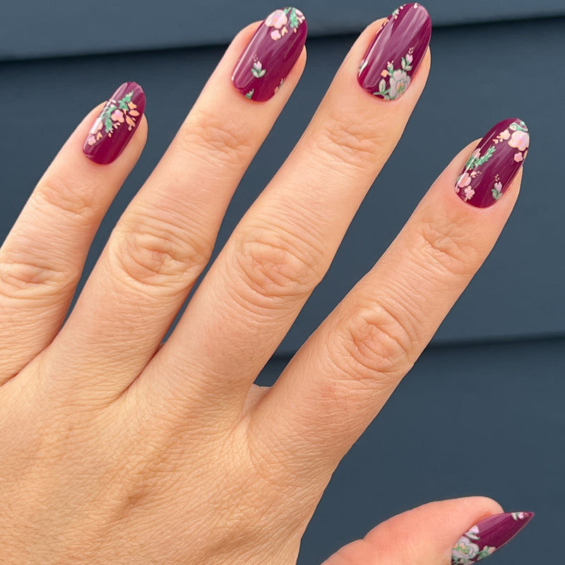 picture of Fall Micro Floral | Oval | Medium