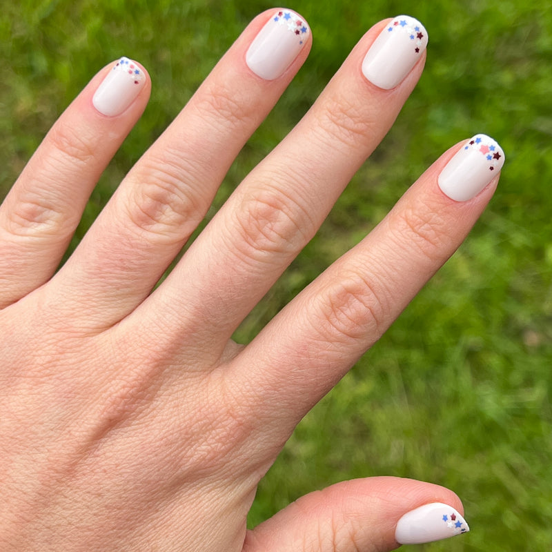 picture of Star Showers | Squoval | Extra Short