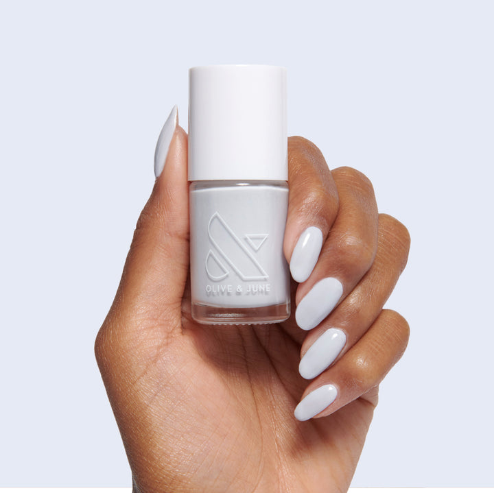 Cheers! polish a super icy pale blue