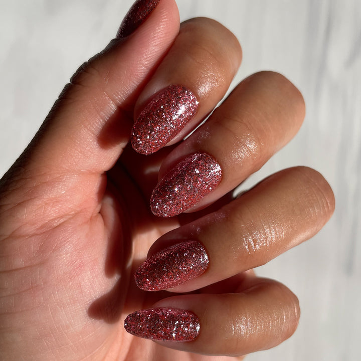Pink Glitter Party, Oval