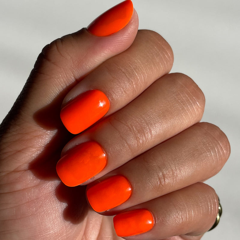 picture of Neon Tangerine | Squoval | Extra Short