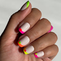 picture of Neon Heart French | Squoval | Extra Short