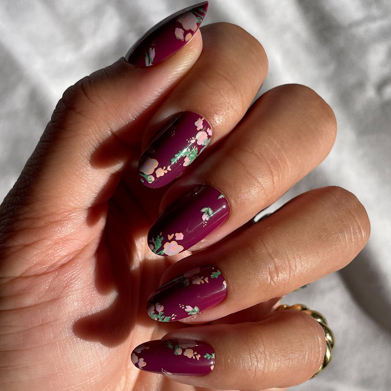 picture of Fall Micro Floral | Oval | Medium