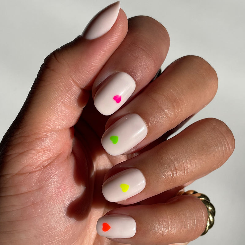picture of Neon Hearts | Round | Extra Short