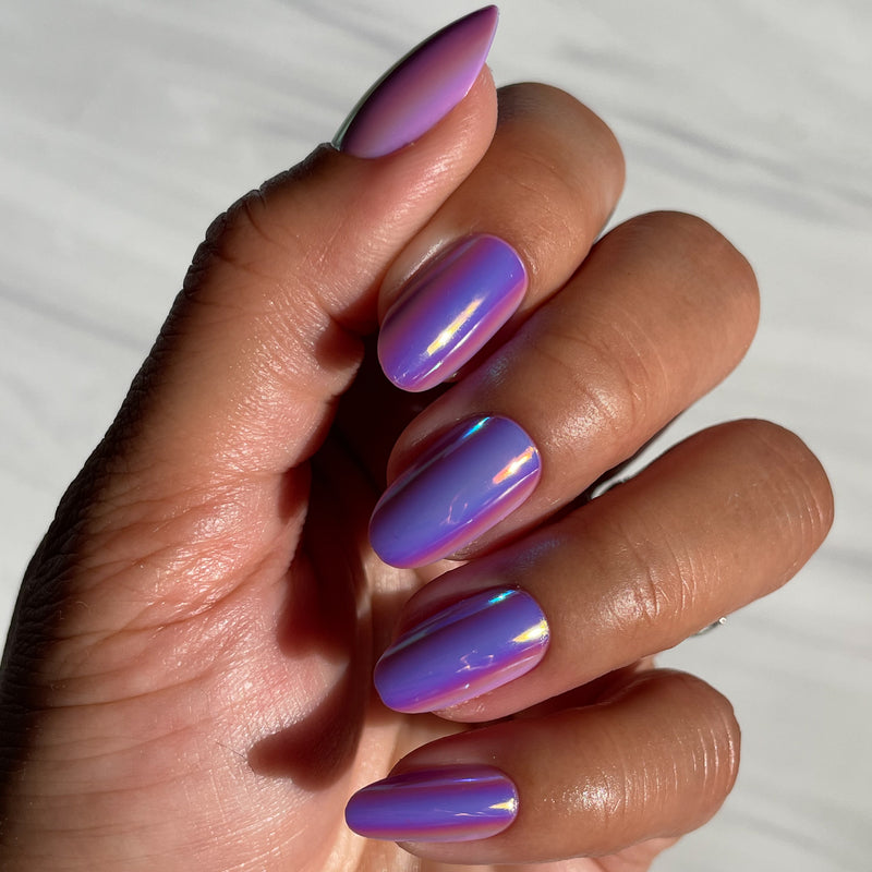 picture of Amethyst Holographic | Oval | Medium