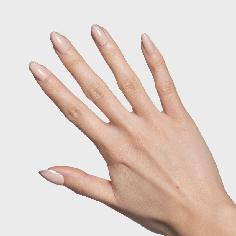 Exclamation Point Glitter French Press-Ons | Oval | Medium second image