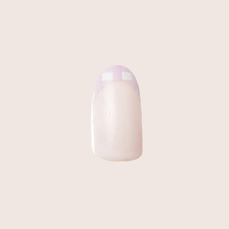 Gingham French - Press-On | Medium | Oval - Press-On