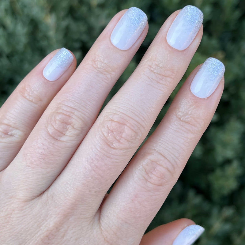 picture of Exclamation Point Glitter Gradient Press-Ons | Squoval | Short