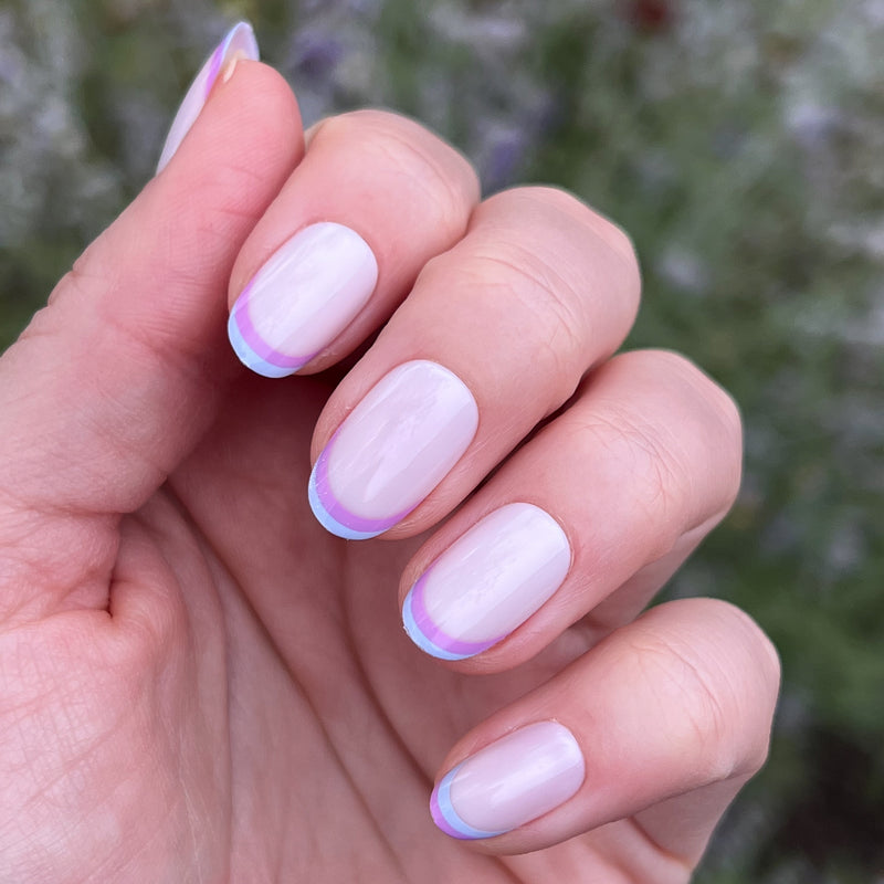 picture of Double French - Press-On | Medium | Oval