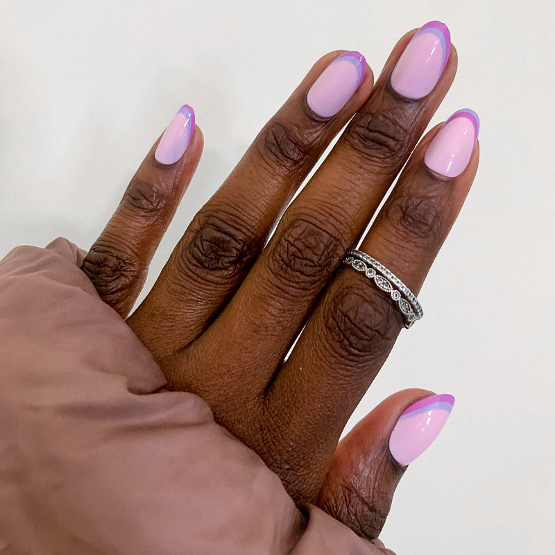 picture of Double French - Press-On | Medium | Oval