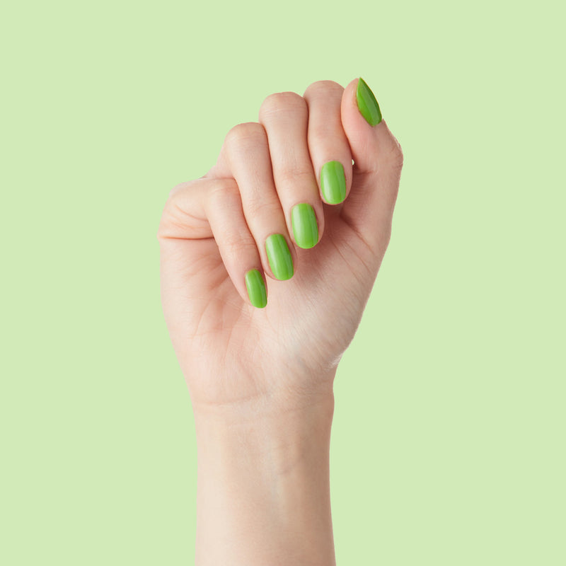Lime Fizz a Opaque Greens polish Lime Fizz