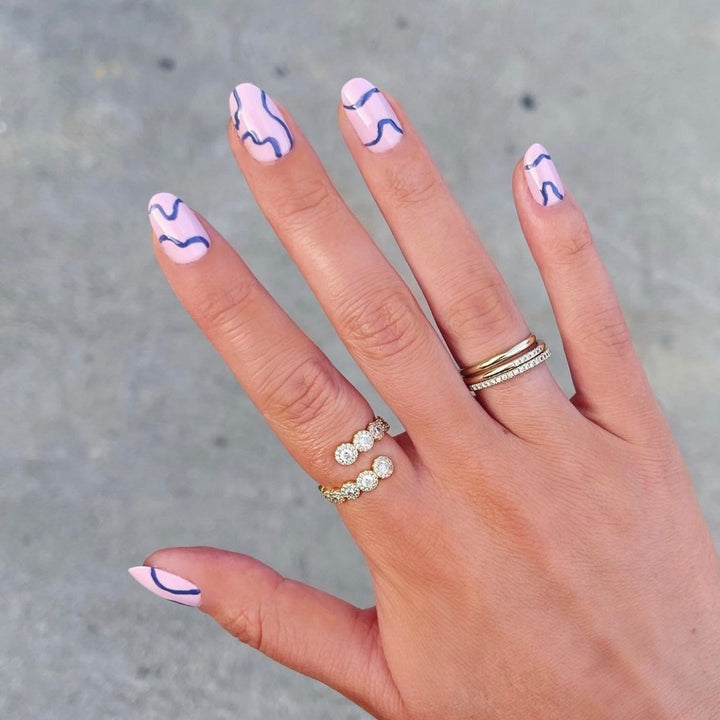 9 white rainbow nail brush set – Elysee nails