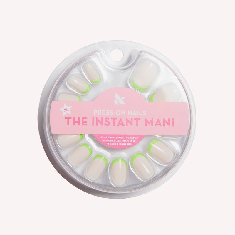 Neon Lime French | Squoval | Short 