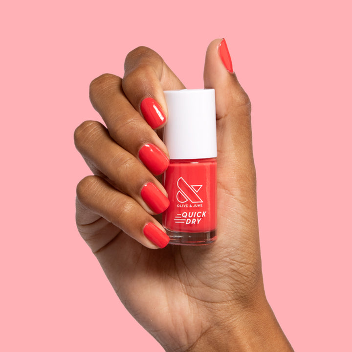 Picante polish A spicy and bold orange red