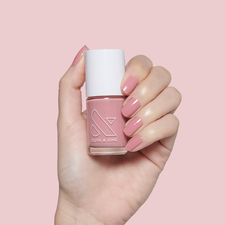 Yogurt Parfait polish a dusty rose pink