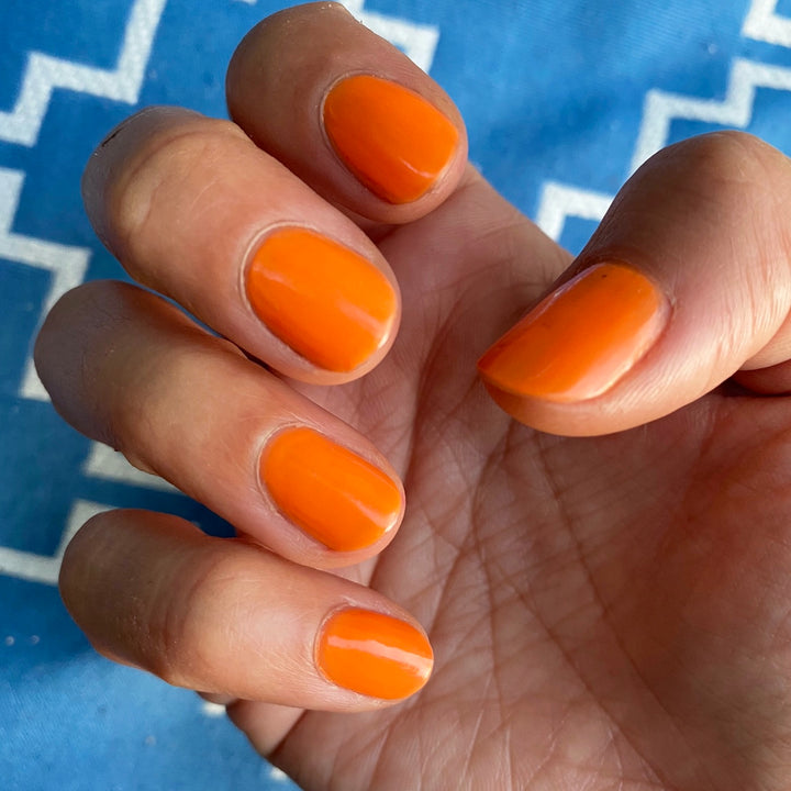 Summer Neon Orange Nail Designs of 2023| Morovan