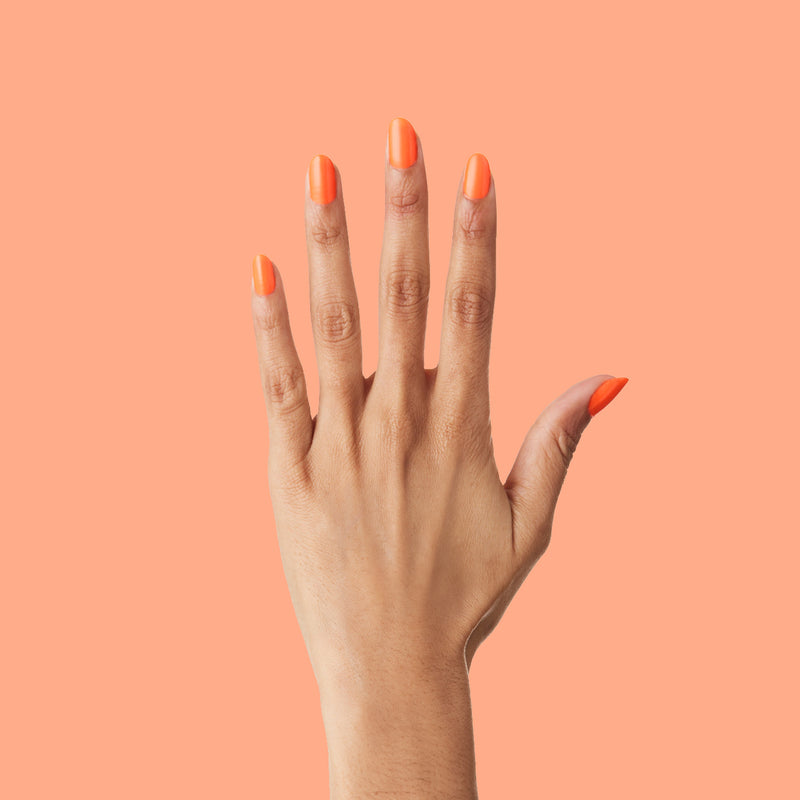 Orange Wedge a Opaque Oranges polish Orange Wedge