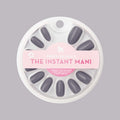 100% Chance - Press-On | Medium | Oval moody gunmetal blue false nails for a quick, stylish at-home manicure look