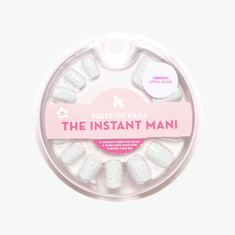 Angelfish Flower Shower - Press-On | Extra Short | Squoval