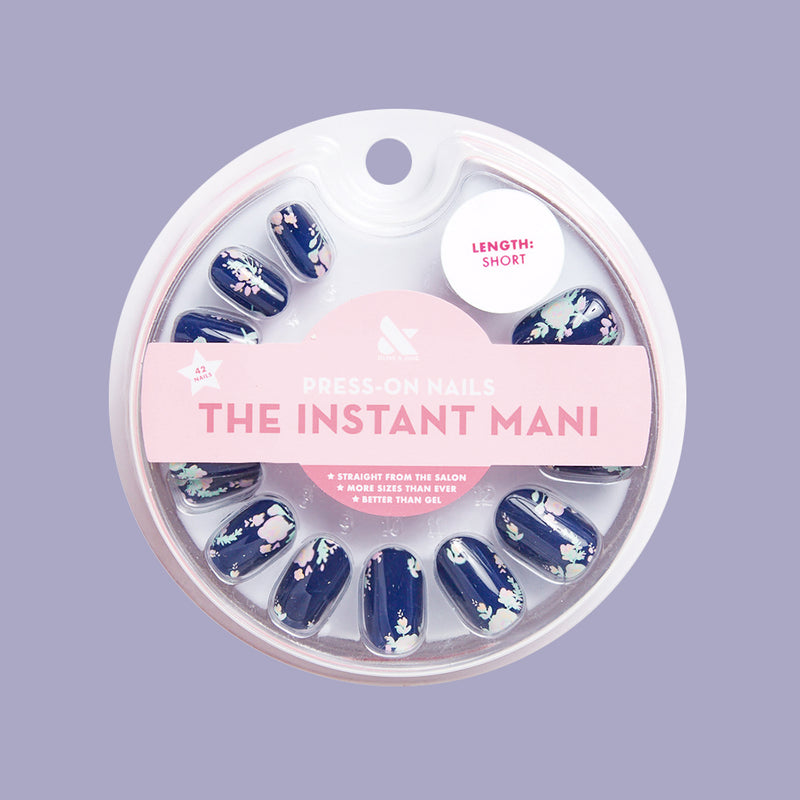 Micro Floral - Press-On | Short | Round