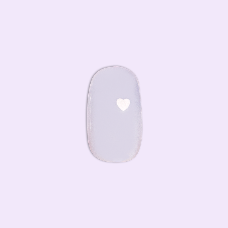 Periwinkle Vampy Heart | Round | Short second image