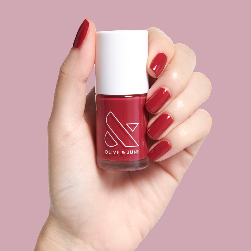 In the Clutch a Opaque Reds polish In the Clutch