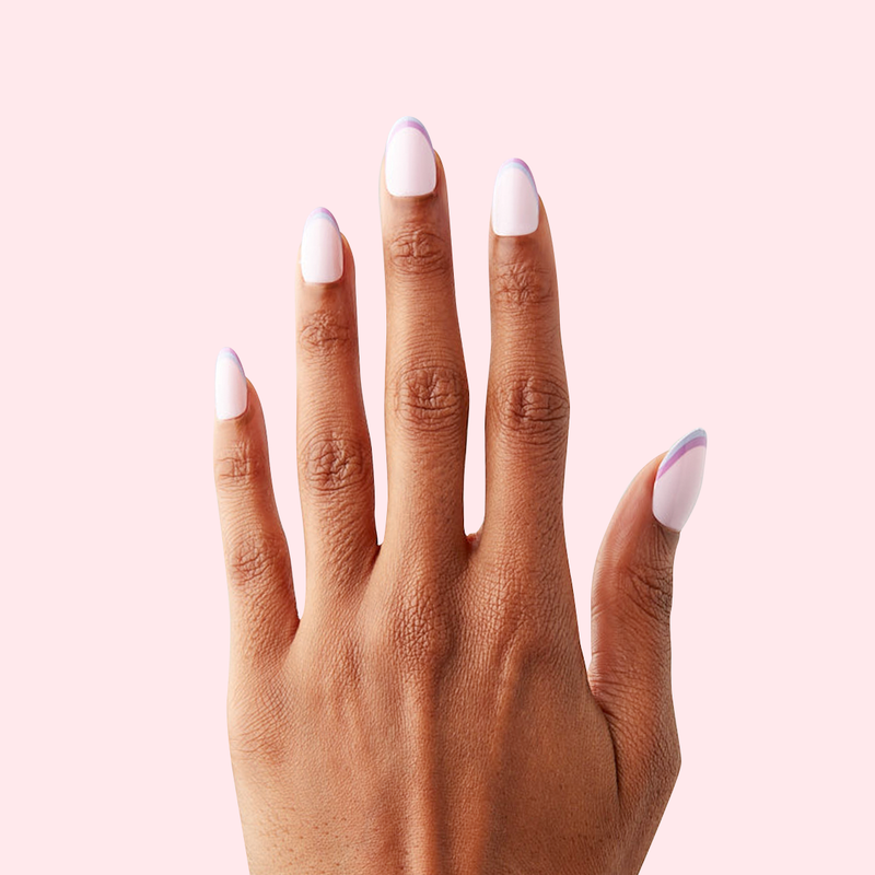 Double French - Press-On | Medium | Oval second image