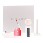 The Bonus Fall Mani System - Long Lasting - 6 Polishes with nail tools and remover for easy at-home manicure and pedicure